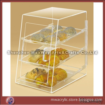 Eco-friendly Sloping Transparent Acrylic/Plexiglass Cake Stand Case